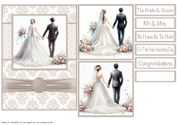 Bride & Groom Card Front 5x7