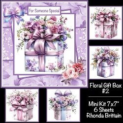 Floral Gift Boxes #2 Mini Kit 7x7