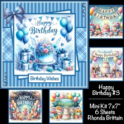 Happy Birthday #3 Mini Kit 7x7