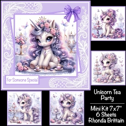 Unicorn Tea Party Mini Kit 7x7
