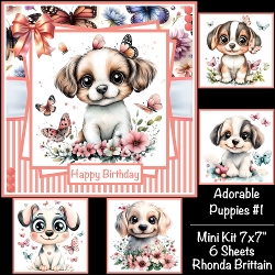 Adorable Puppies #1 Mini Kit 7x7
