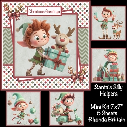 Santas Silly Helpers Mini Kit 7x7