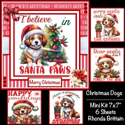 Christmas Dogs Mini Kit 7x7