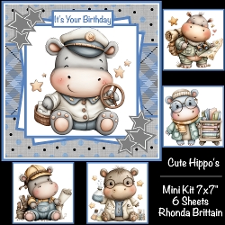 Cute Hippos Mini Kit 7x7