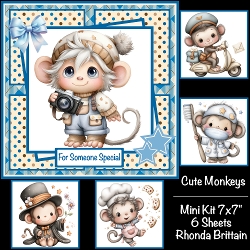 Cute Monkeys Mini Kit 7x7