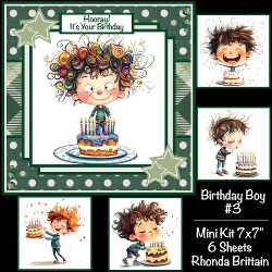 Birthday Boy #3 Mini Kit 7x7