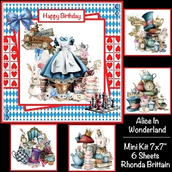 Alice In Wonderland Mini Kit 7x7