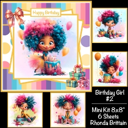 Birthday Girl #2 Mini Kit 8x8 CUSTOMER REQUEST