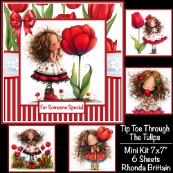 Tip Toe Through The Tulips Mini Kit 7x7