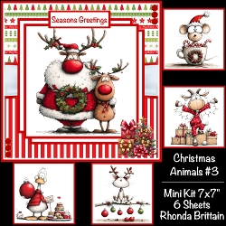 Christmas Animals #3 Mini Kit 7x7