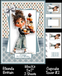 Cupcake Tower #2 Mini Kit 5x7
