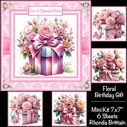 Floral Birthday Gift Mini Kit 7x7