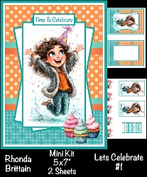Lets Celebrate #1 Mini Kit 5x7