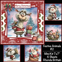 Festive Animals #2 Mini Kit 7x7