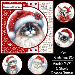 Kitty Christmas #3 Mini Kit 7x7