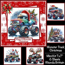 Monster Truck Christmas Mini Kit 7x7