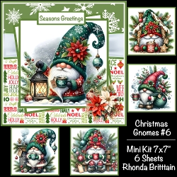 Christmas Gnomes #6 Mini Kit 7x7