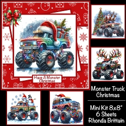 Monster Truck Christmas Mini Kit 8x8 *Customer Request*