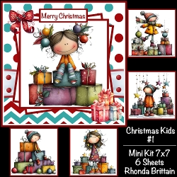 Christmas Kids #1 Mini Kit 7x7