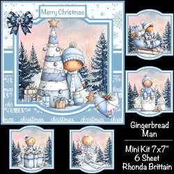 Gingerbread Man Mini Kit 7x7