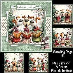 Carolling Dogs #1 Mini Kit 7x7