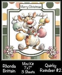 Quirky Reindeer #2 Mini Kit 7x7