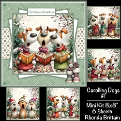 Carolling Dogs #1 Mini Kit 8x8 *Customer Request*