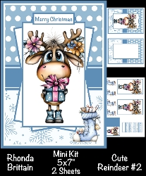 Cute Reindeer #2 Mini Kit 5x7