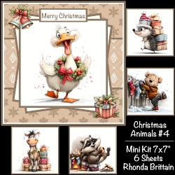 Christmas Animals #4 Mini Kit 7x7