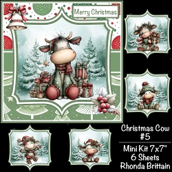 Christmas Cows #5 Mini Kit 7x7