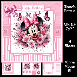 Minnie Mouse #1 Mini Kit 7x7
