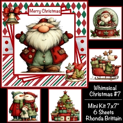 Whimsical Christmas #7 Mini kit 7x7