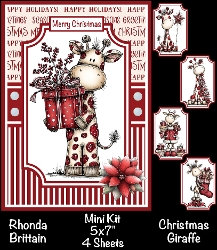Christmas Giraffe Mini Kit 5x7 (4)