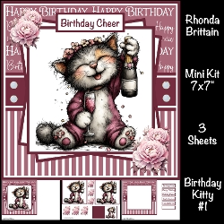 Birthday Kitty #1 Mini Kit 7x7 (3)