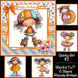 Quirky Girl #2 Mini Kit 7x7 (5)