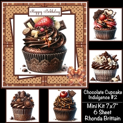 Chocolate Cupcake Indulgence #2 Mini Kit 7x7