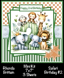 Safari Birthday #2 Mini Kit 7x7 (3)