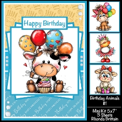 Birthday Animals #1 Mini Kit 5x7 (3)