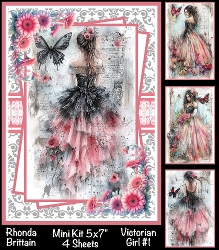 Victorian Girl #1 Mini Kit 5x7 (4)