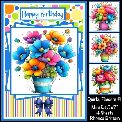 Quirky Flowers #1 Mini Kit 5x7 (4)