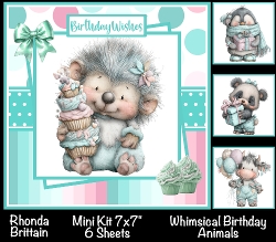 Whimsical Birthday Animals Mini Kit 7x7 (4)