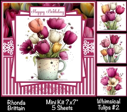 Whimsical Tulips #2 Mini Kit 7x7 (4) * Customer Request*