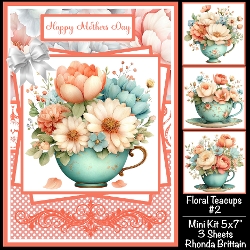 Floral Teacups #2 Mini Kit 5x7 (3)