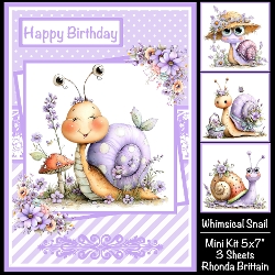 Whimsical Snail Mini Kit 5x7 (3)