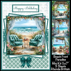 Beach Front Paradise Mini Kit 5x7 (3) Plus Bonus