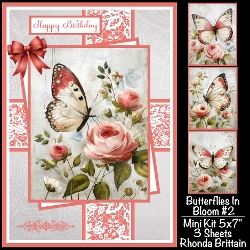 Butterflies In Bloom Mini Kit 5x7 (3) Plus Bonus