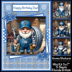 Gnome Mechanic Mini Kit 5x7 (3) Plus Bonus
