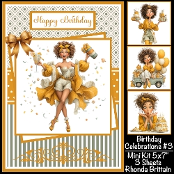 Birthday Celebration #3 Mini Kit 5x7 (3) Plus Bonus