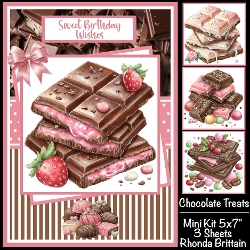 Chocolate Treats Mini Kit 5x7 (3) Plus Bonus