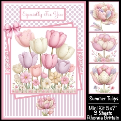 Summer Tulips Mini Kit 5x7 (3) Plus Bonus